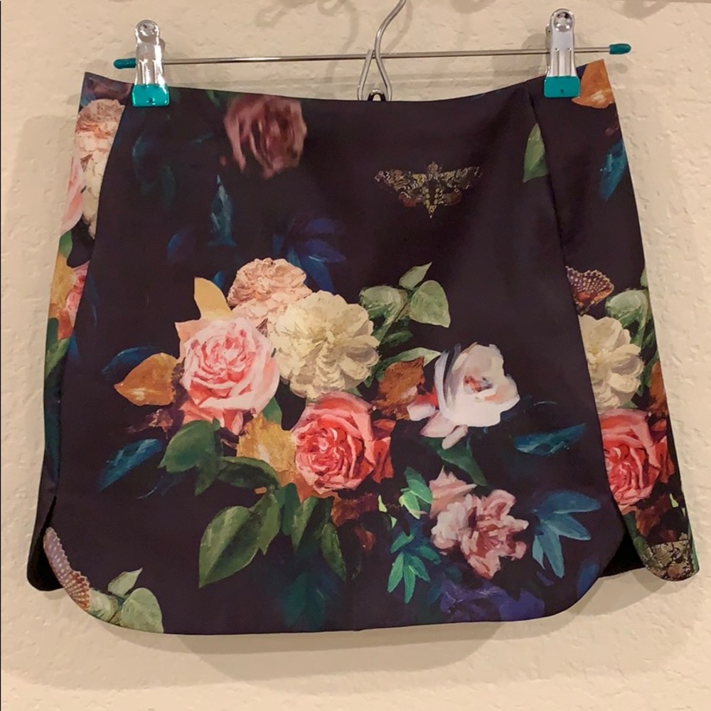Topshop. Flower skirt. Ted Baker inspired.